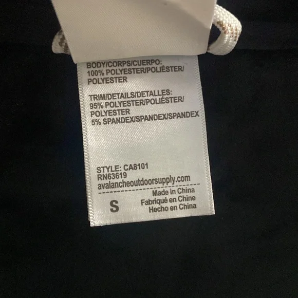 NWT Avalanche Women’s Lined Hooded Black Soft Shell Jacket Size S Fits Like XS - Picture 5 of 15